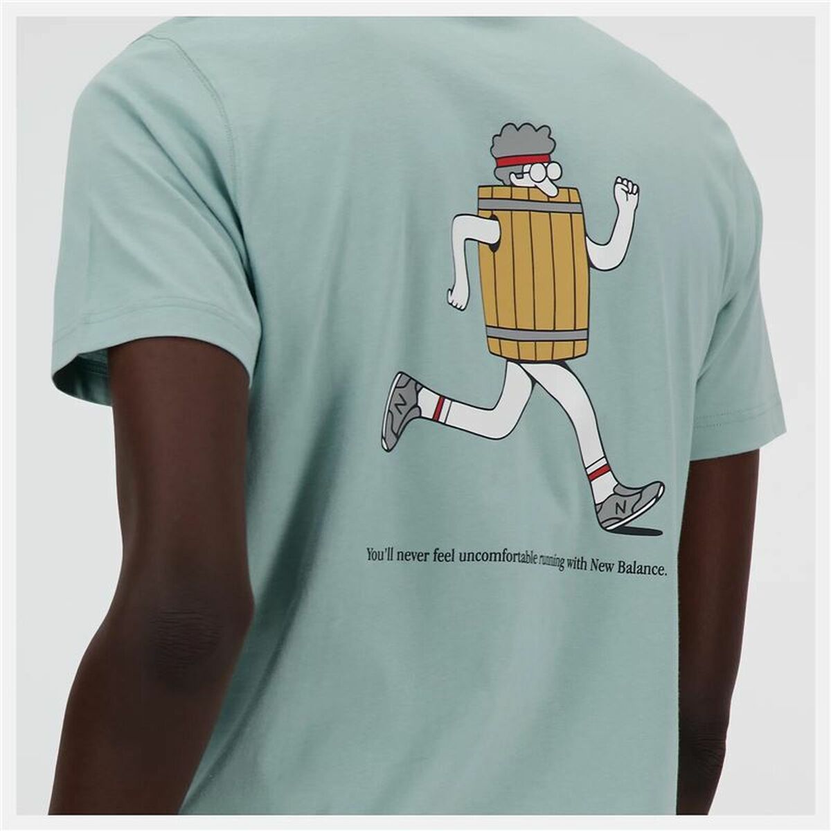 T-shirt med kortärm Herr New Balance Sport Essentials Barrel Ljusblå - 4