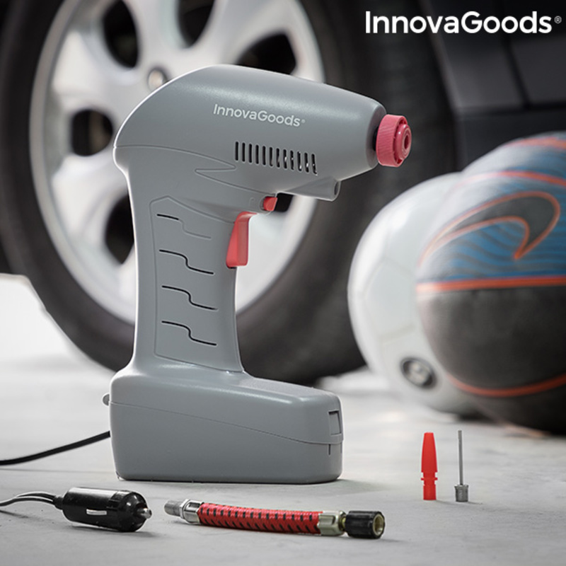 Bärbar luftkompressor med LED Airpro+ InnovaGoods - 13
