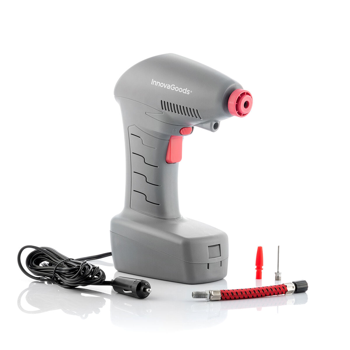 Bärbar luftkompressor med LED Airpro+ InnovaGoods - 19