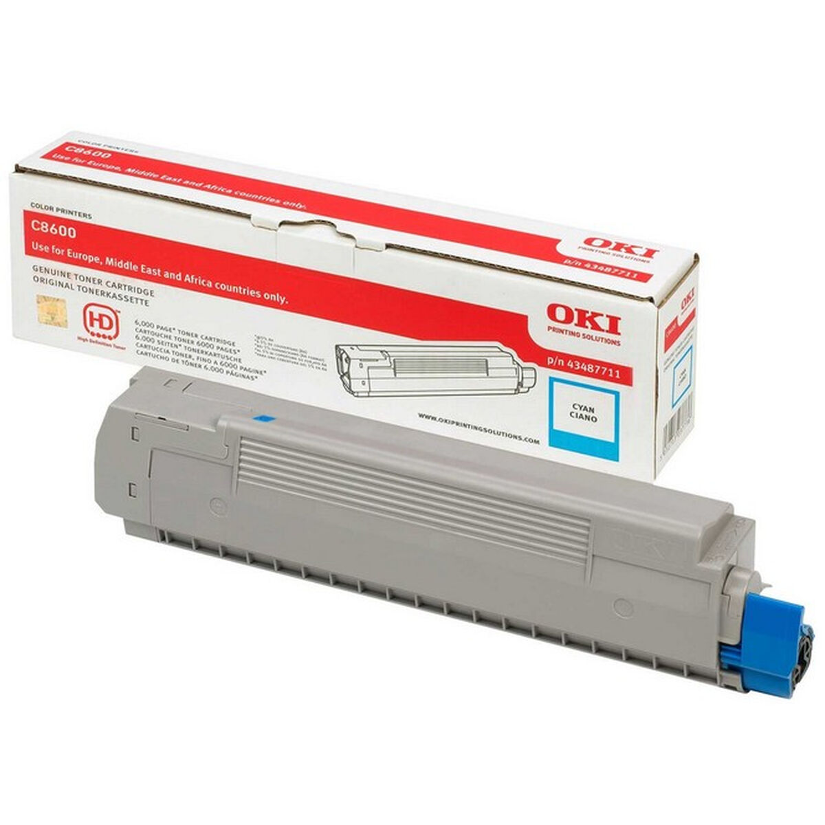 Original Toner OKI 43487711 Turkos
