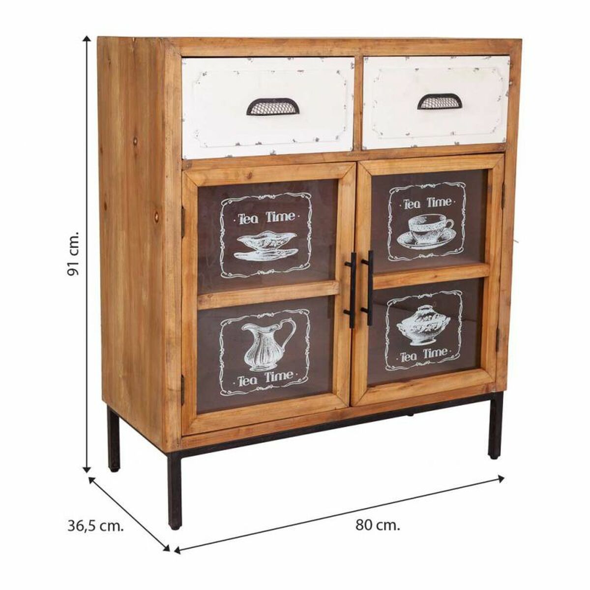 Mottagare Alexandra House Living Naturell 36 x 91 x 80 cm - 8