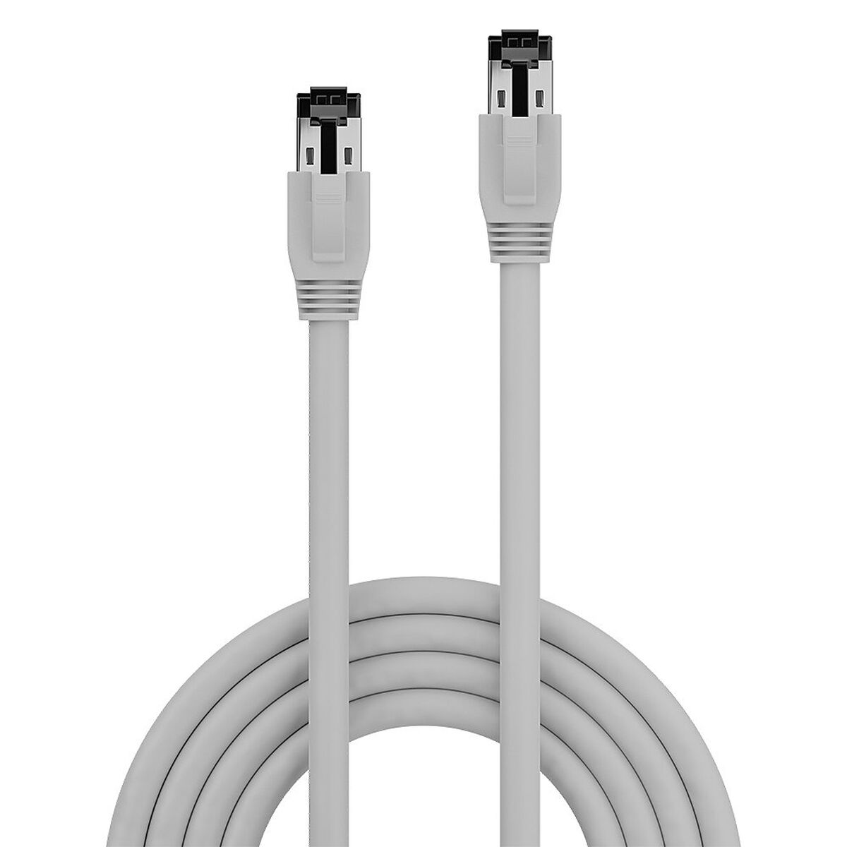 Nätkabel UTP Styv Kategori 6 LINDY 47432 Grå 1 m 1 antal - 2
