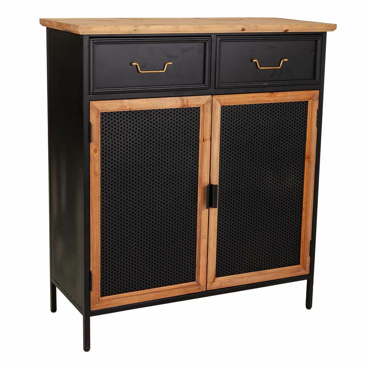 Mottagare Alexandra House Living Svart 34 x 90 x 80 cm
