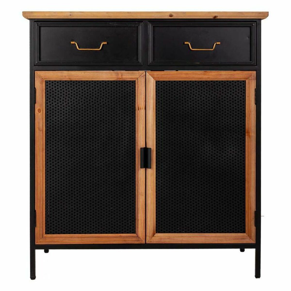 Mottagare Alexandra House Living Svart 34 x 90 x 80 cm - 2
