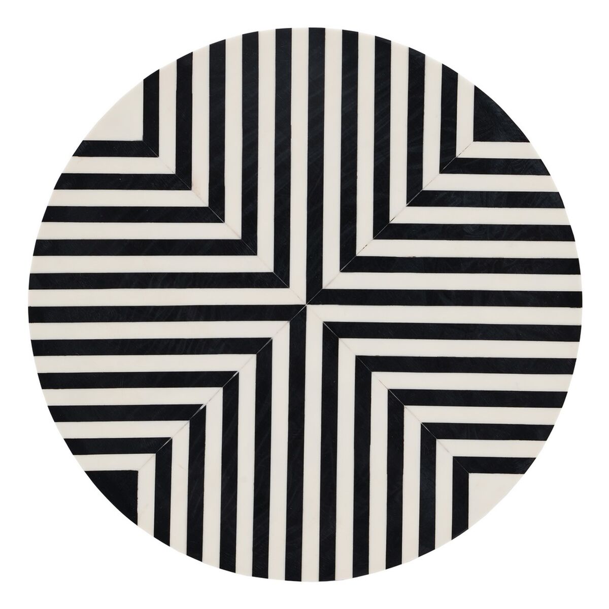 Sidobord Vit Svart 38 x 38 x 50 cm - 7