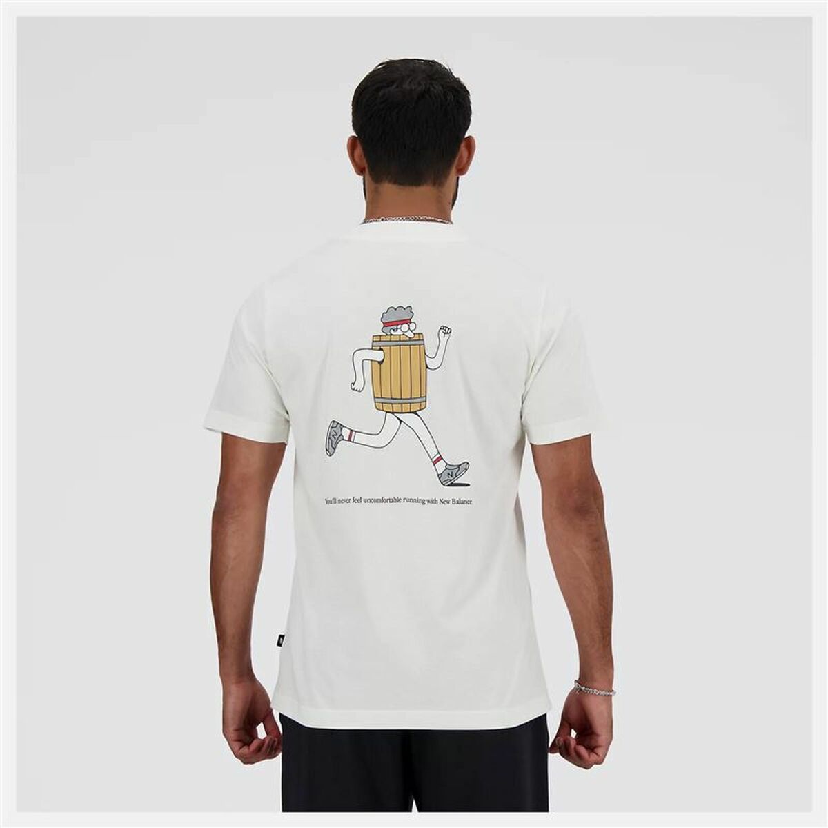 T-shirt med kortärm Herr New Balance Sport Essentials Barrel Vit - 2