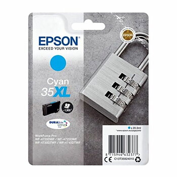 Original Bläckpatron Epson 35XL Turkos