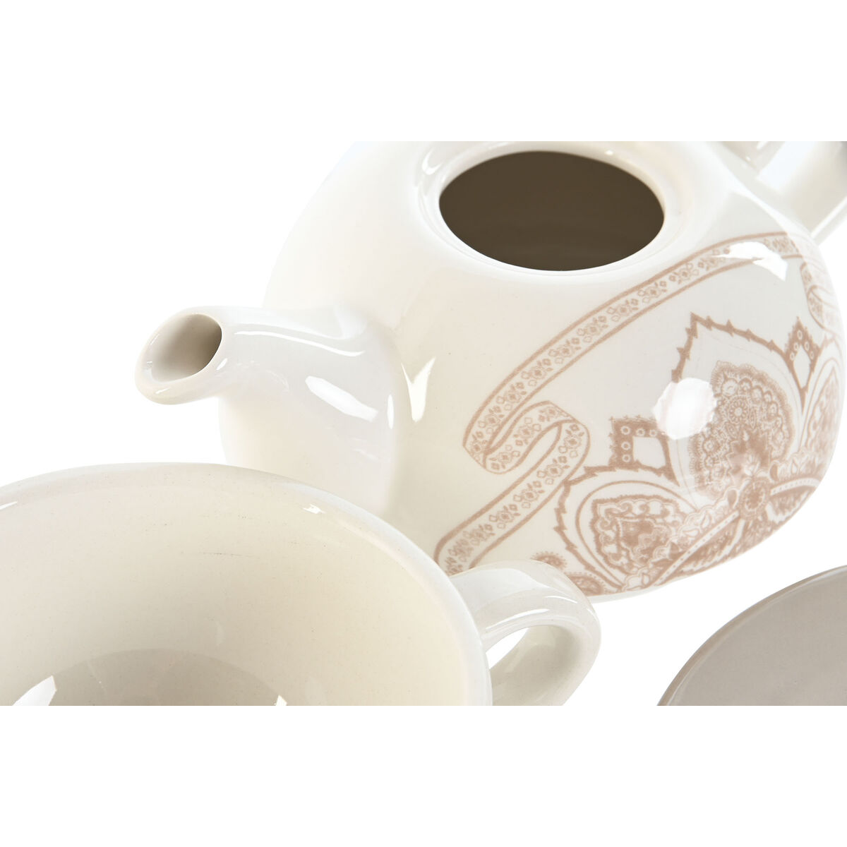 Tekanna Home ESPRIT Blå Vit Beige Ljusrosa Dolomite 750 ml (2 antal) - 2