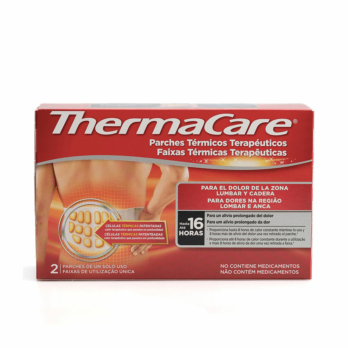 Thermo-självhäftande plåster Thermacare Thermacare (2 antal)