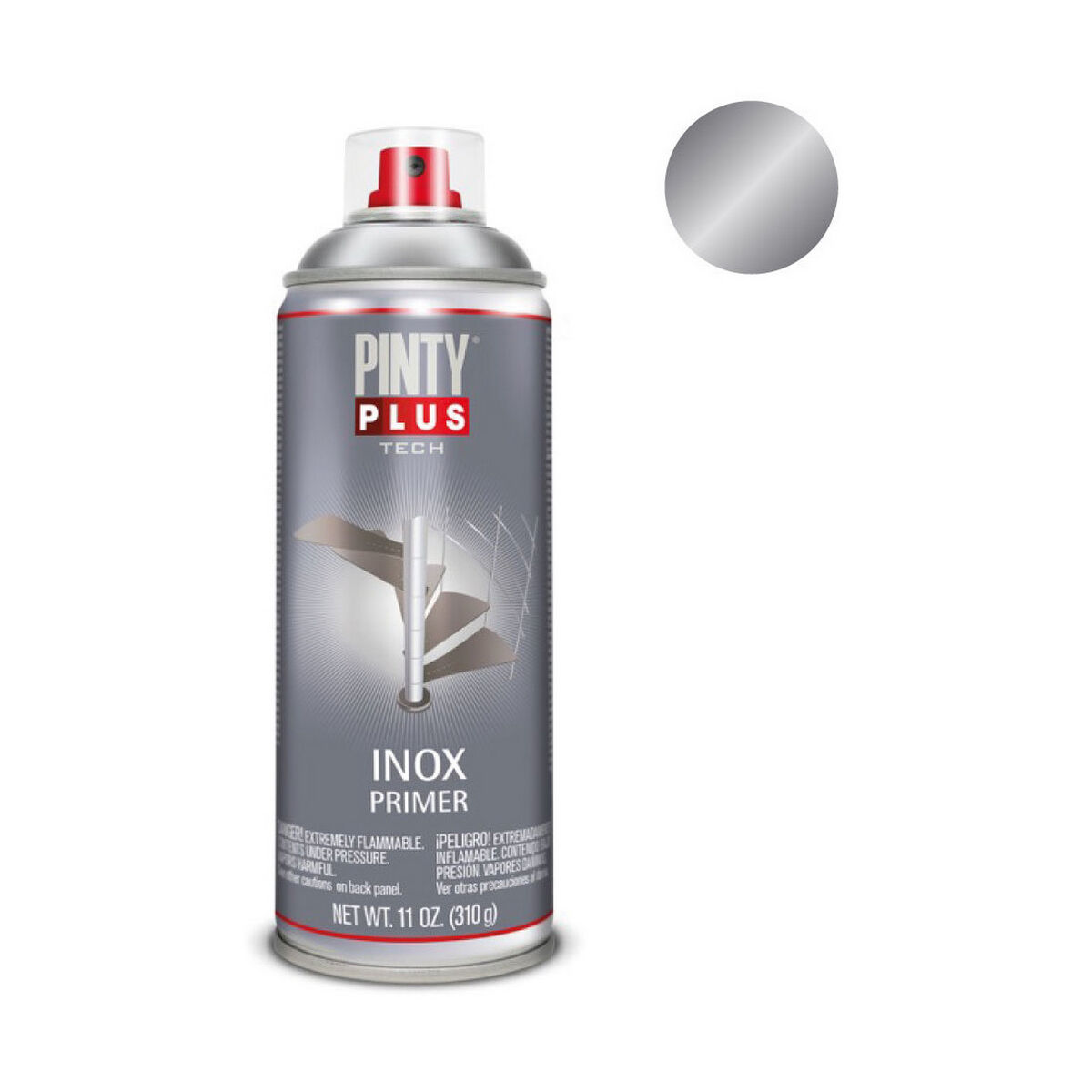 Sprejfärg Pintyplus Tech I150 400 ml 310 ml Utskrift Silvrig - 2