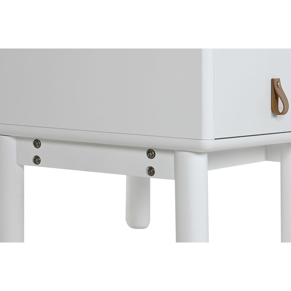Nattduksbord Home ESPRIT Vit Naturell Polyuretan Trä MDF 48 x 40 x 55 cm - 6