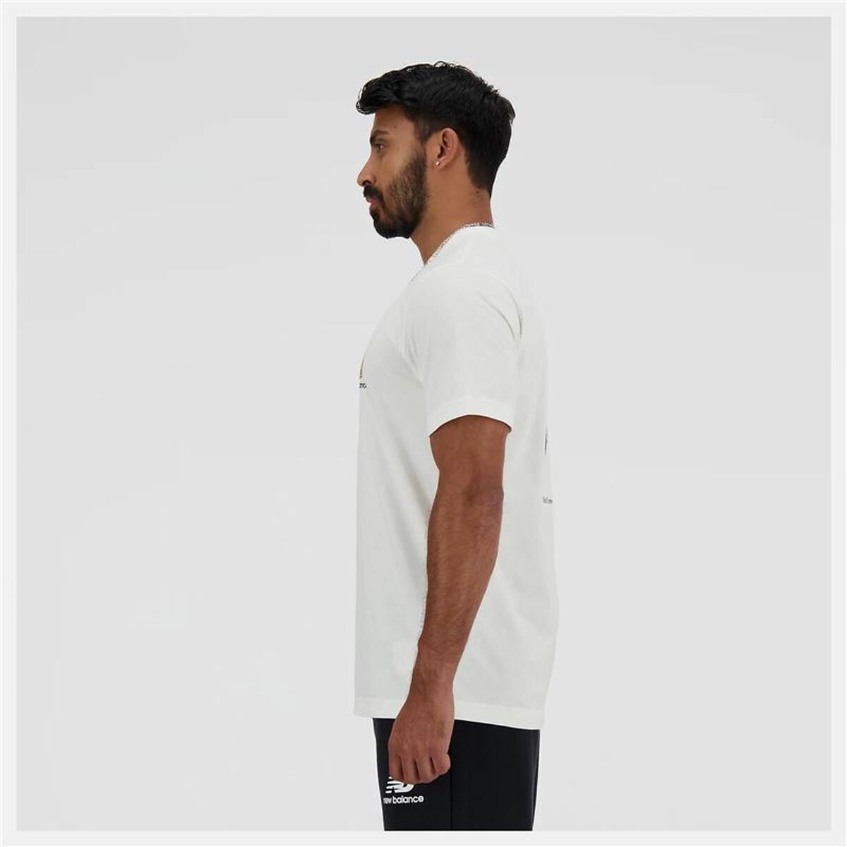 T-shirt med kortärm Herr New Balance Sport Essentials Barrel Vit - 3