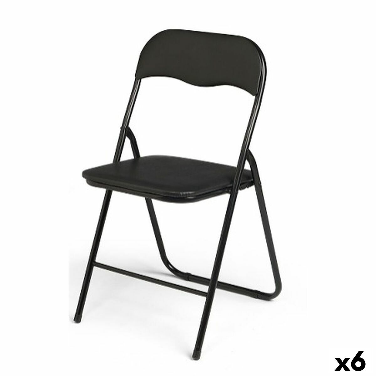 Hopfällbar Stol Gift Decor Svart (6 antal)