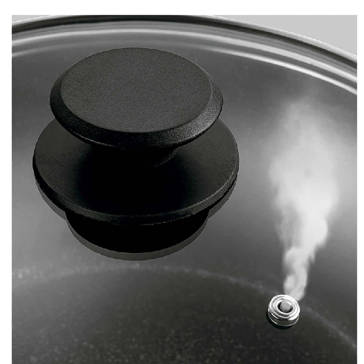 Gryta med lock Fagor VIVANT 20 NEGRA Svart Aluminium 6 L - 3