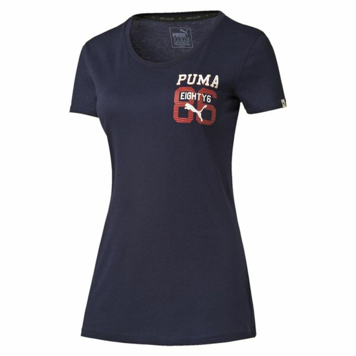 T-shirt med kortärm Dam Puma Style Athl Tee Mörkblå - 4