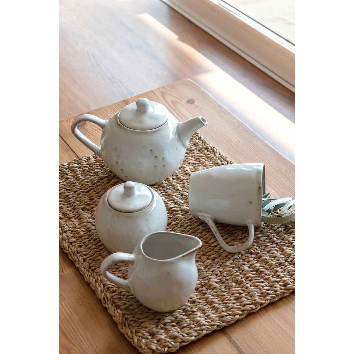 Tekanna Home ESPRIT Vit Stengods 850 ml - 4