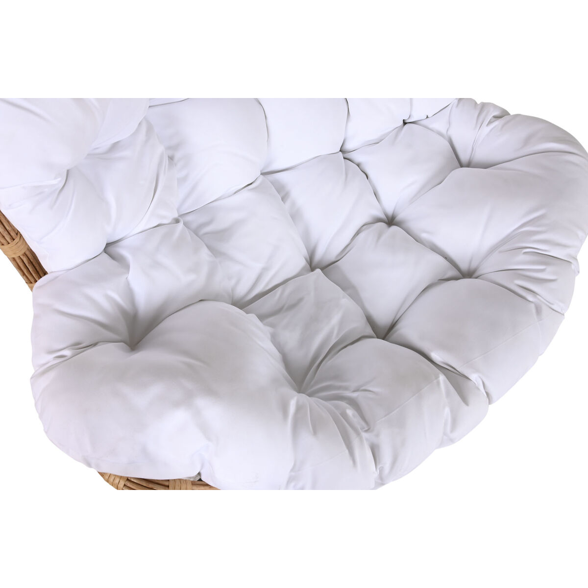 Gungstol Home ESPRIT Vit Brun Stål 108 x 108 x 80 cm - 8