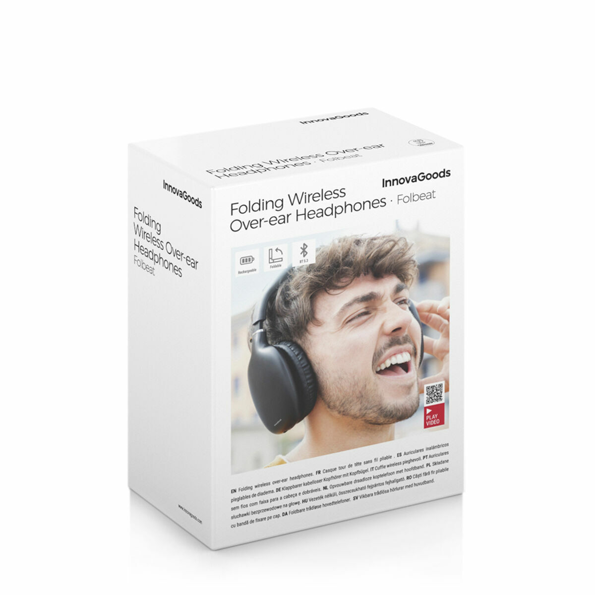 Trådlöst Hopfällbart Headset Folbeat InnovaGoods - 3