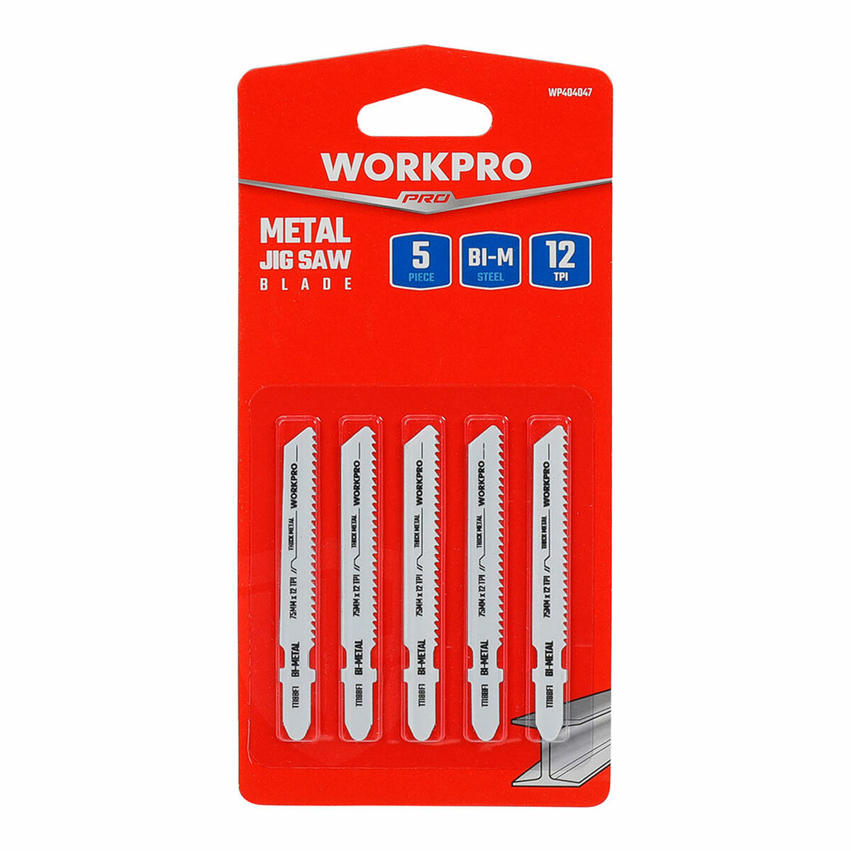 Sågblad Workpro T118BF Sticksågar Metall 5 Delar (5 antal)