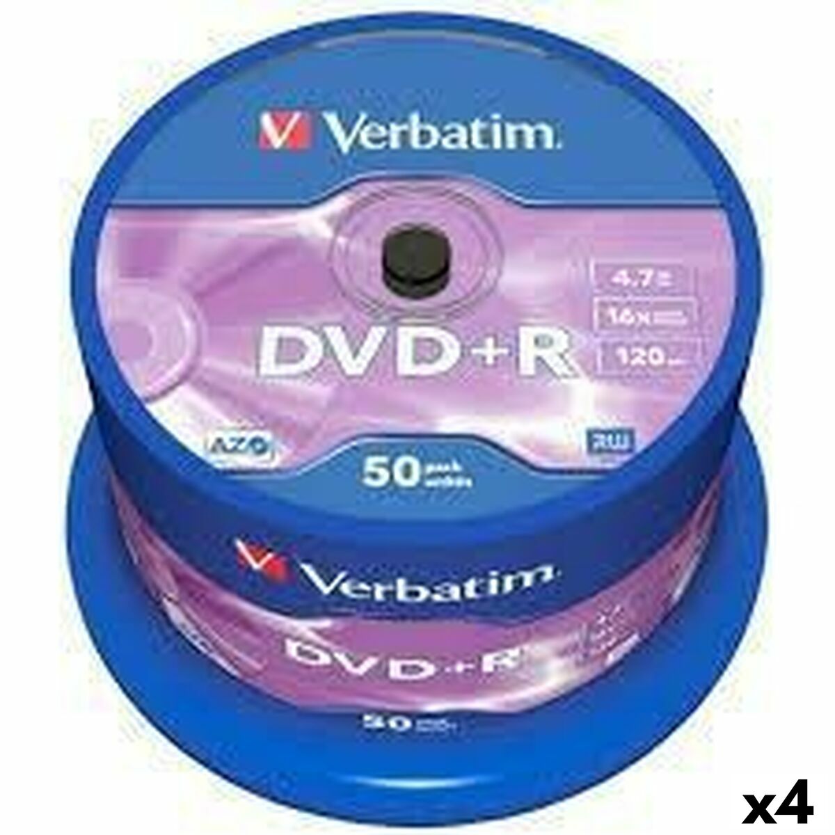 DVD+R Verbatim   4,7 GB 16x 50 Delar (4 antal)