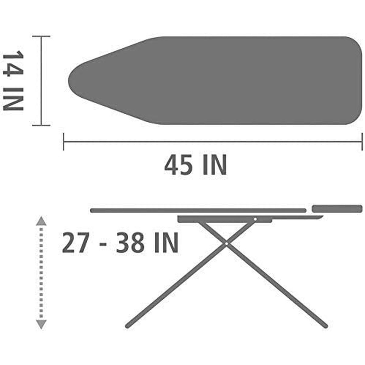 Strykbrädesfodral Vileda 163253 Grå 135 cm - 2