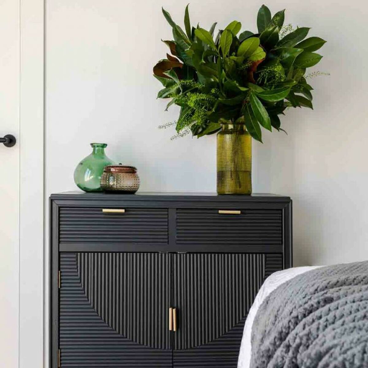 Hallmöbel med lådor Alexandra House Living Grå Gyllene 36 x 85 x 80 cm - 3