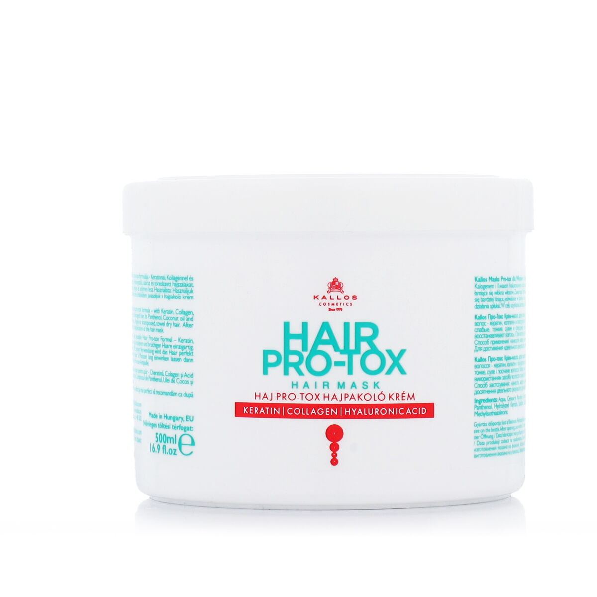Hårinpackning Kallos Cosmetics Pro-Tox 500 ml