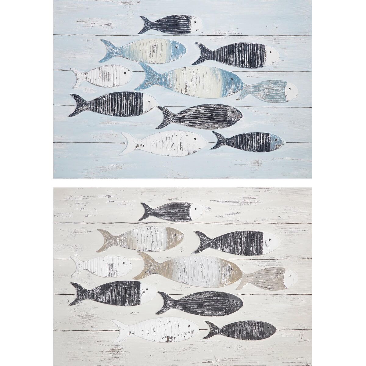 Kanvas DKD Home Decor Spiraler Medelhavs (90 x 2 x 60 cm) (2 antal)