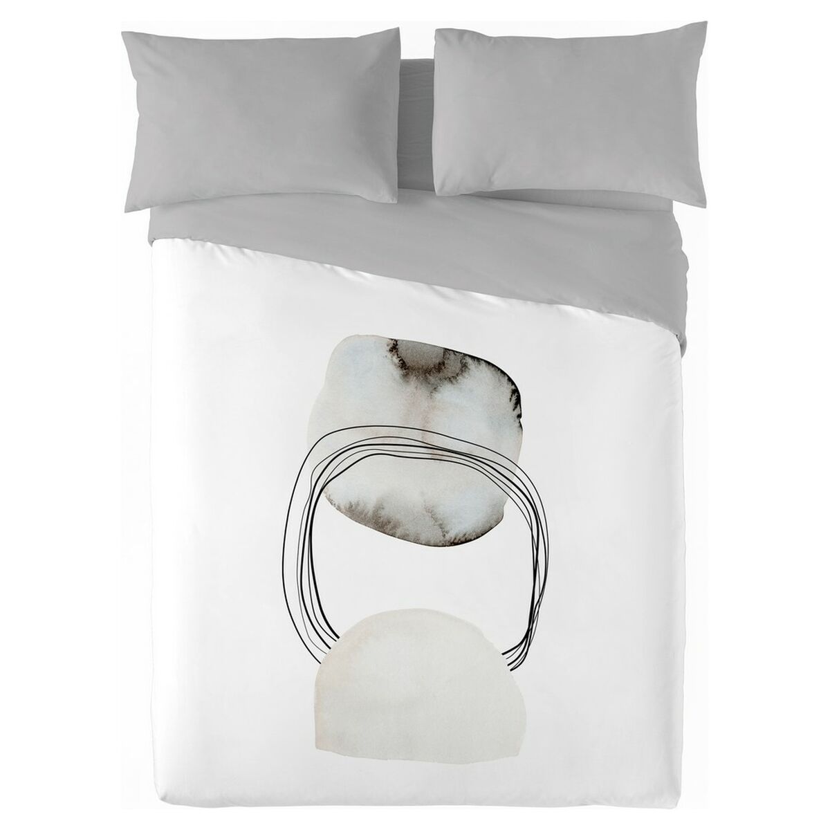 Påslakan Naturals Pebble Säng 135/140 220 x 220 cm - 14