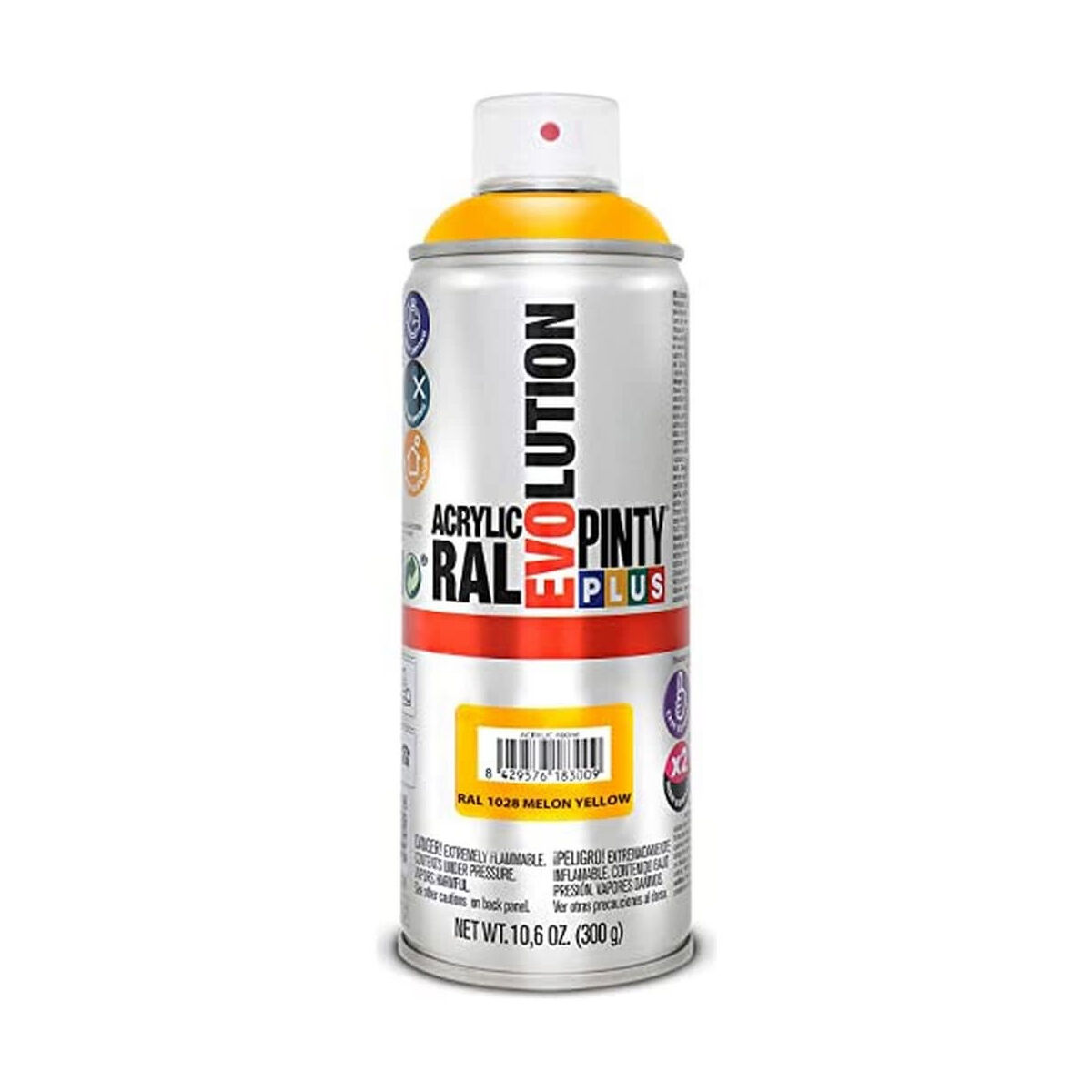Sprejfärg Pintyplus Evolution RAL 1028 400 ml Melon Yellow - 3