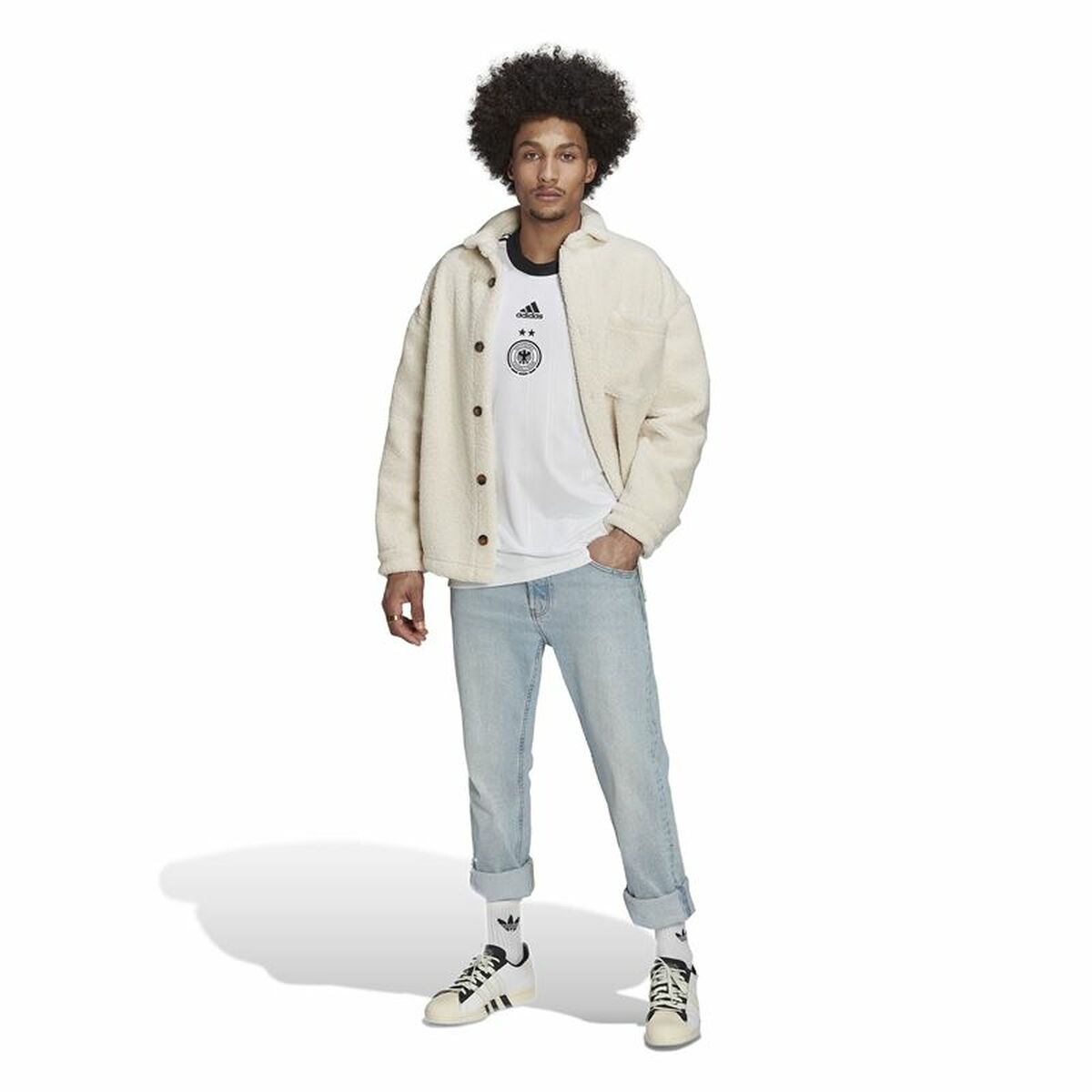 Kortärmad fotbollströja för herrar Adidas Germany 21/22 - 12