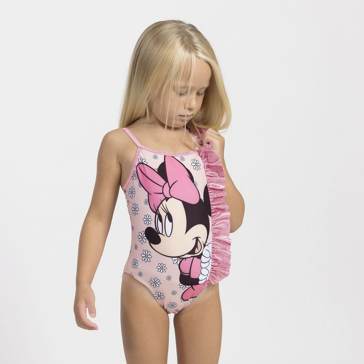 Baddräkt, Flickor Minnie Mouse Rosa - 3