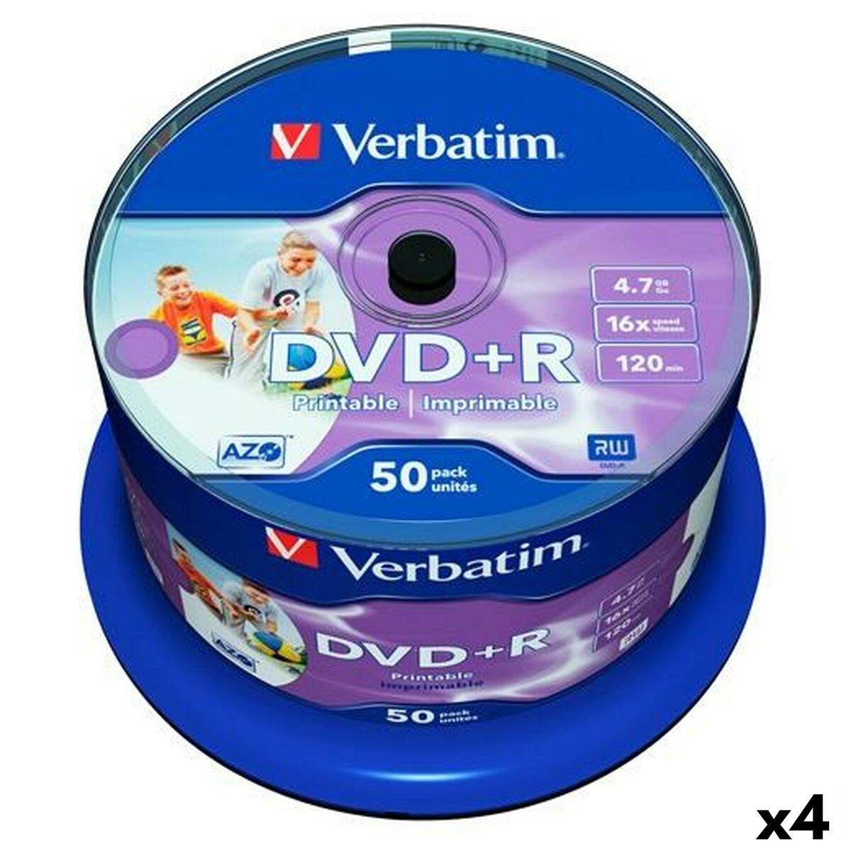 DVD+R Verbatim   4,7 GB 16x 50 Delar (4 antal)