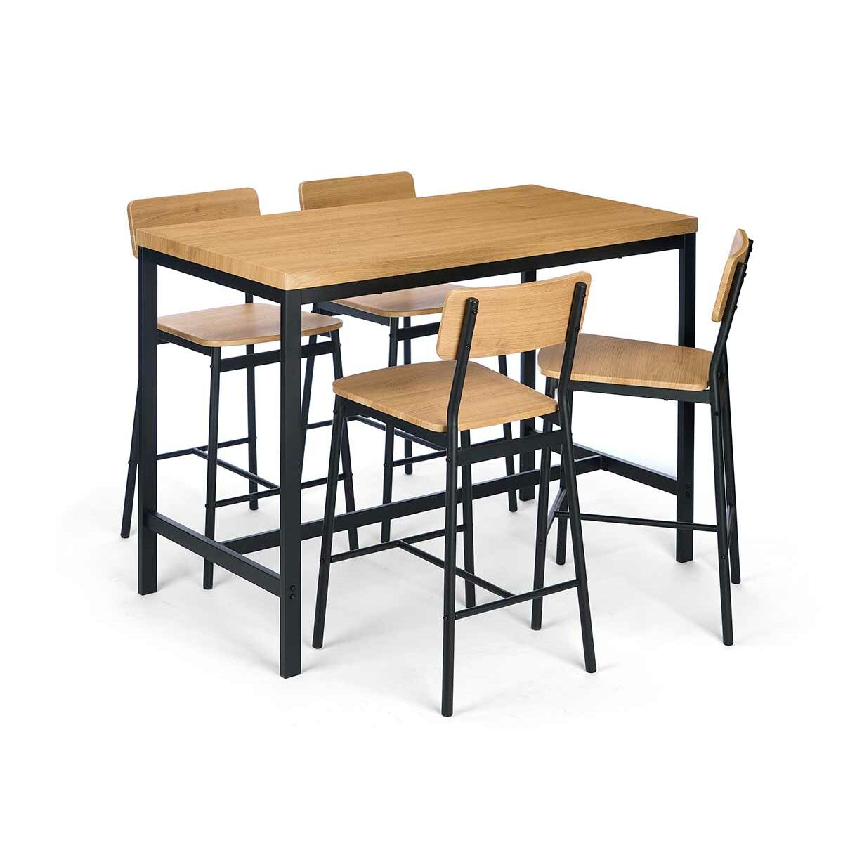 Bordsgrupp med 4 stolar Gift Decor