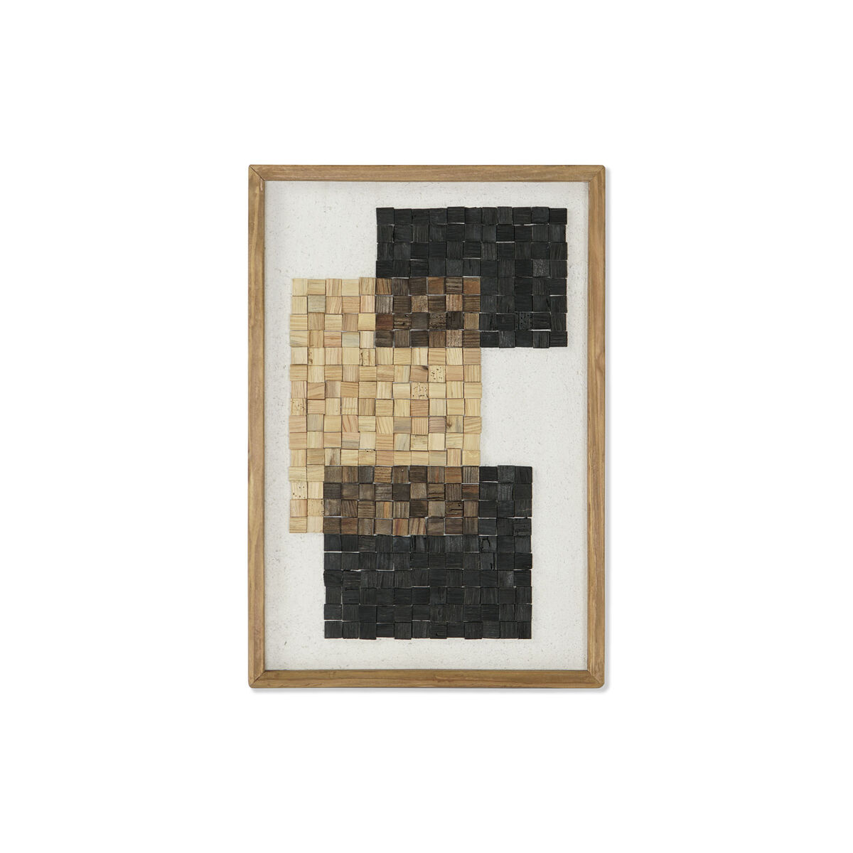 Tavla DKD Home Decor Glas Återvunnet Trä 42 x 4 x 62 cm
