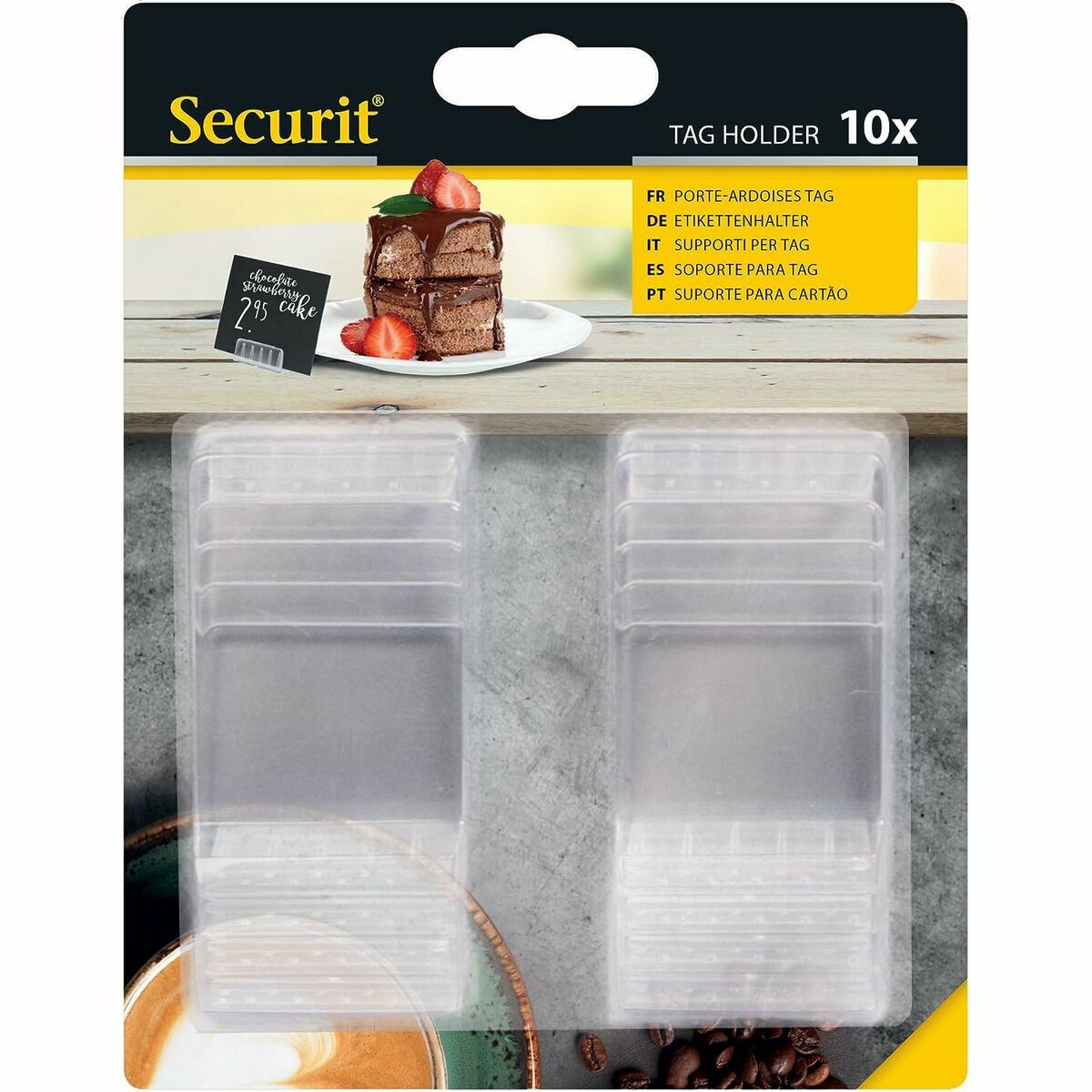 Stöd Securit Skylt Transparent Set 1 x 4 cm 10 antal - 3