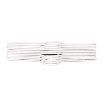 Klädhängarset Dem Vit Plast 12 Delar 38 x 17,5 cm (8 antal)