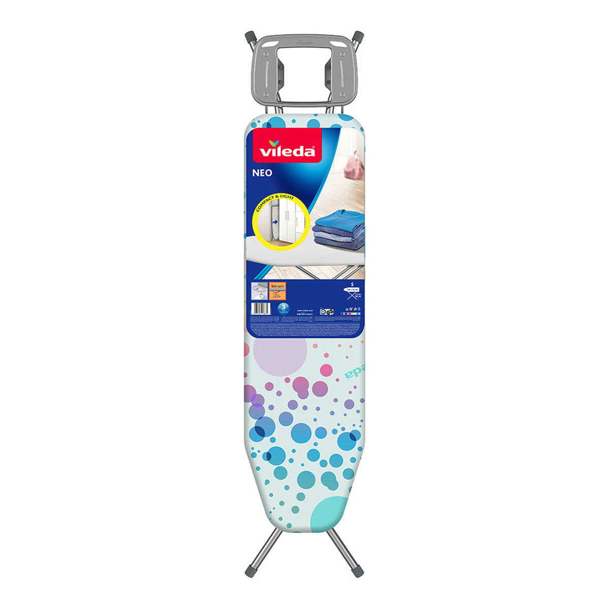 Strykbräda Vileda 163309 Neo Liten Metall Bomull (114 x 33 cm)