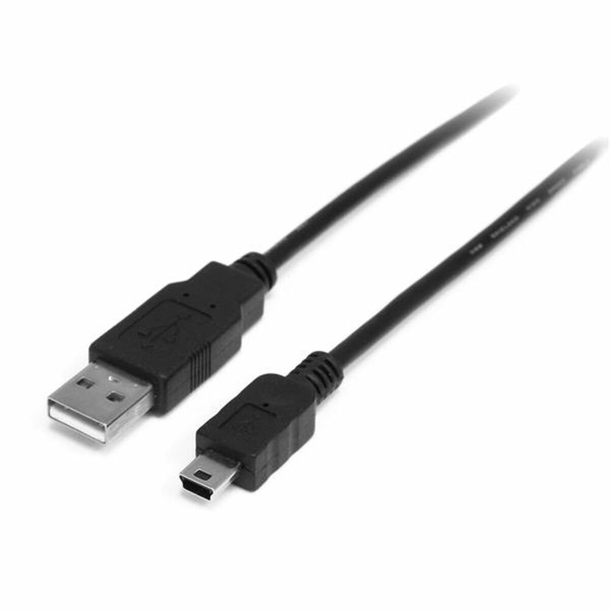 USB A till USB B Kabel Startech USB2HABM1M           Svart - 7