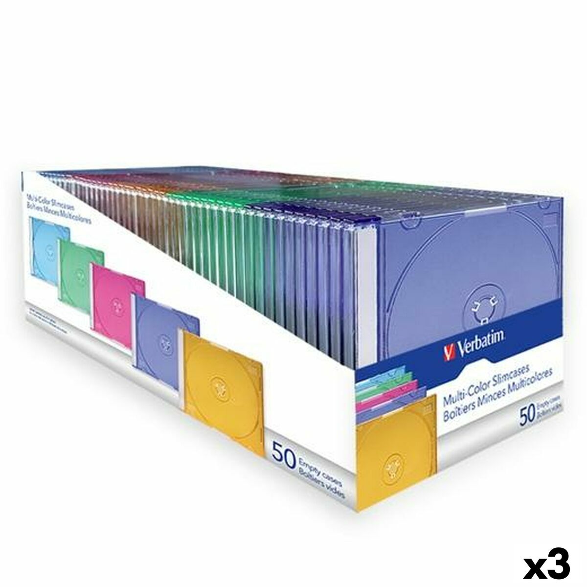 Skyddsväska Verbatim DVD 50 Delar (3 antal)