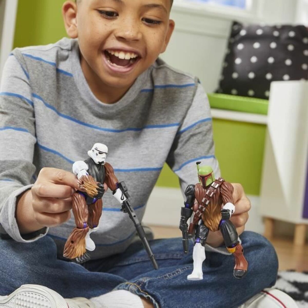 Ledad figur Hasbro MixMashers Chewbacca - 5