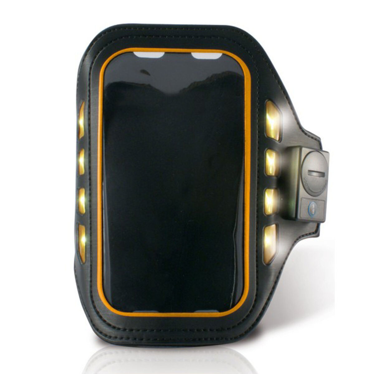 Sportarmband med LED KSIX 4" Svart Neopren - 10
