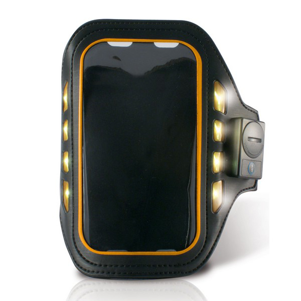 Sportarmband med LED KSIX 4" Svart Neopren