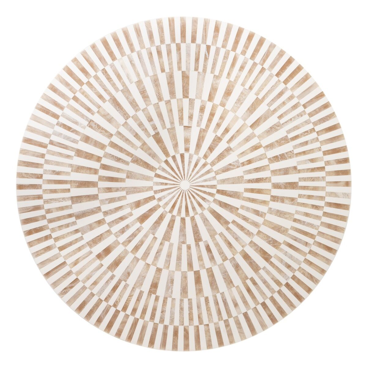 Sidobord Vit Gyllene 91,4 x 91,4 x 74 cm - 8