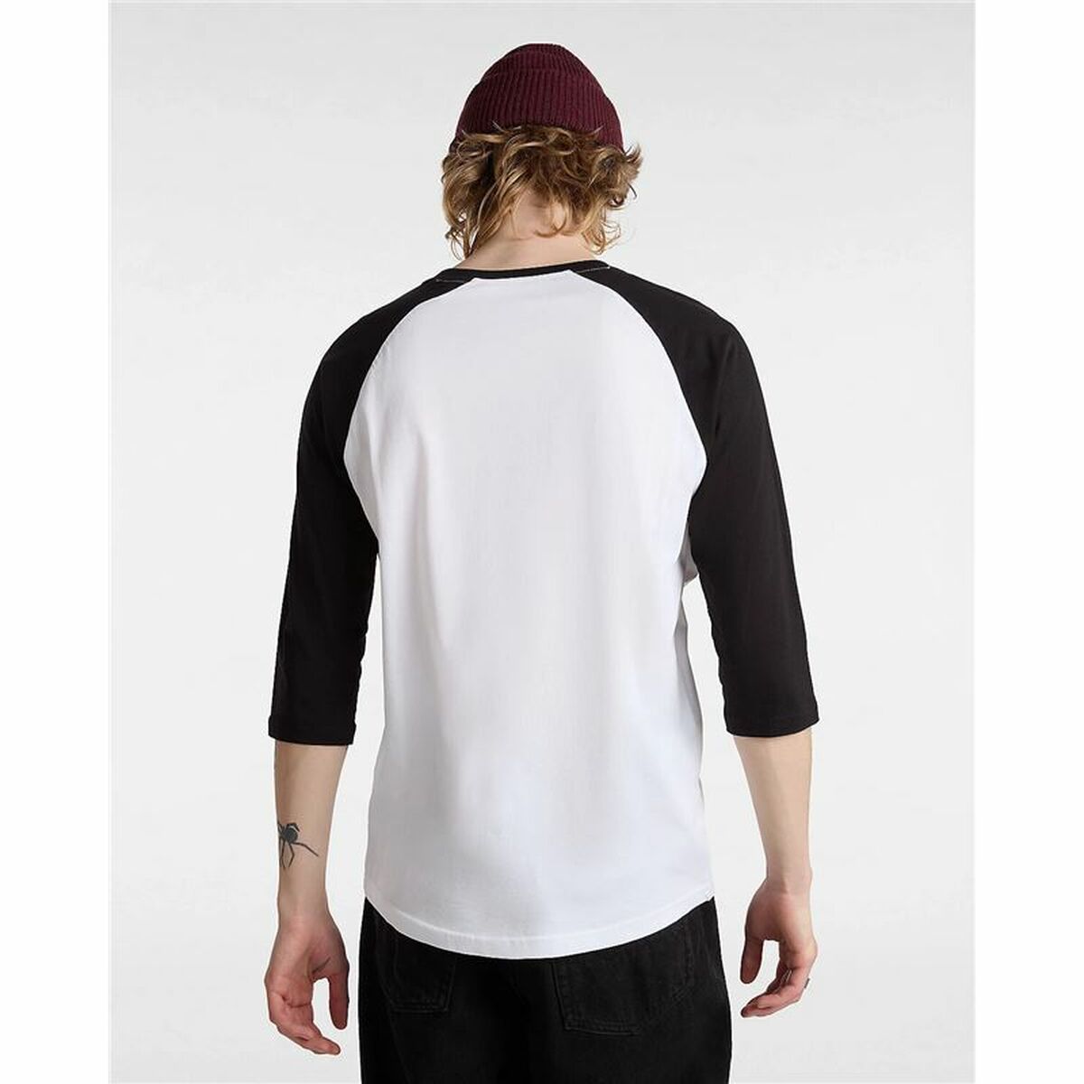 Sporttröja med ärmar Vans Style 76 Raglan Vit - 4