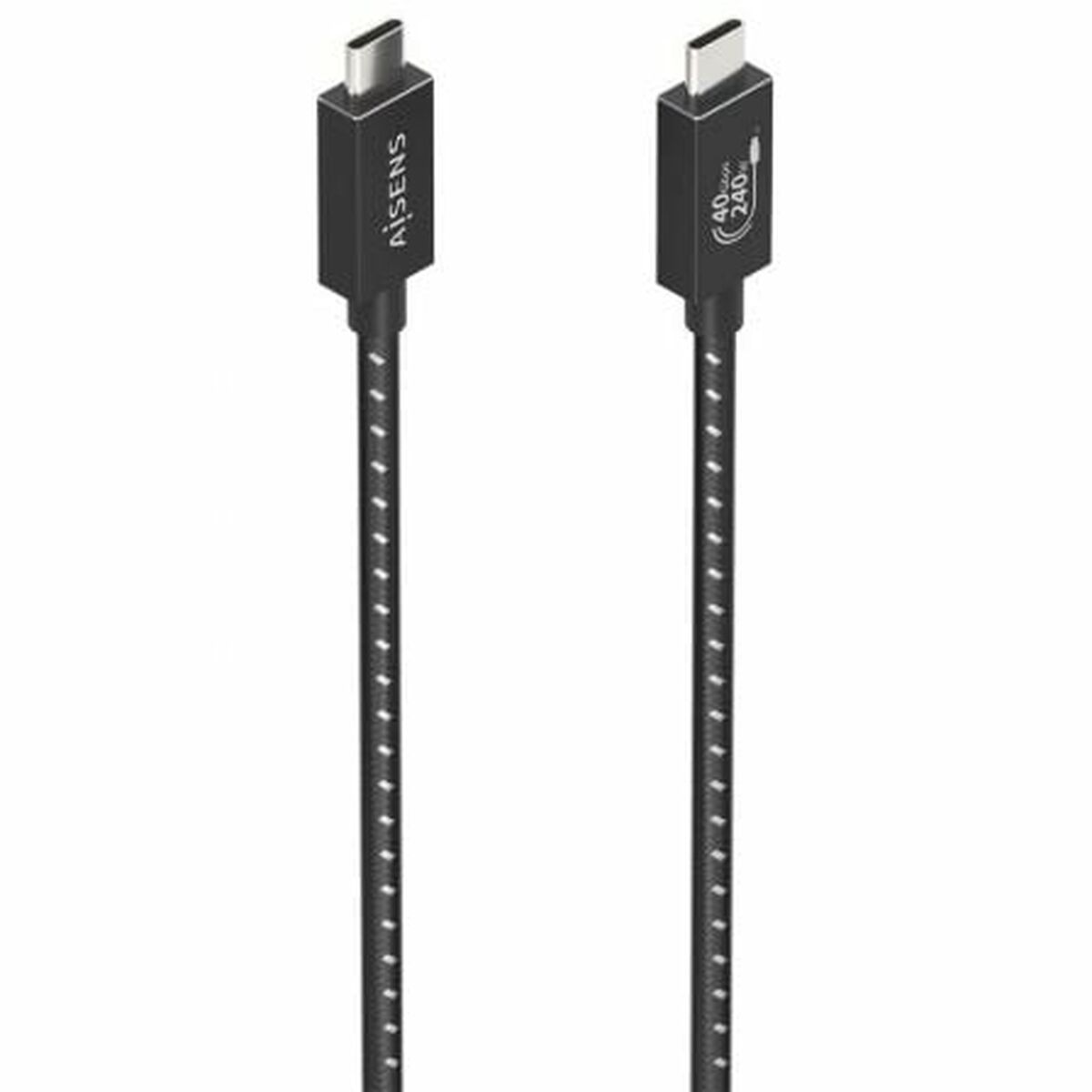 USB-C till USB-C Kabel Aisens A156-0868 Svart 1,5 m