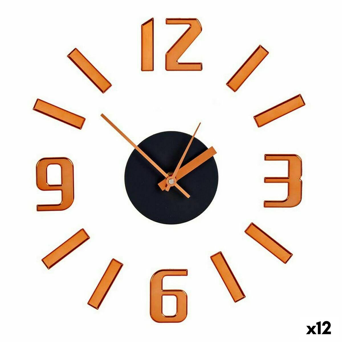 Väggklocka Vidhäftande Brons ABS Ø 35 cm (12 antal) - 3