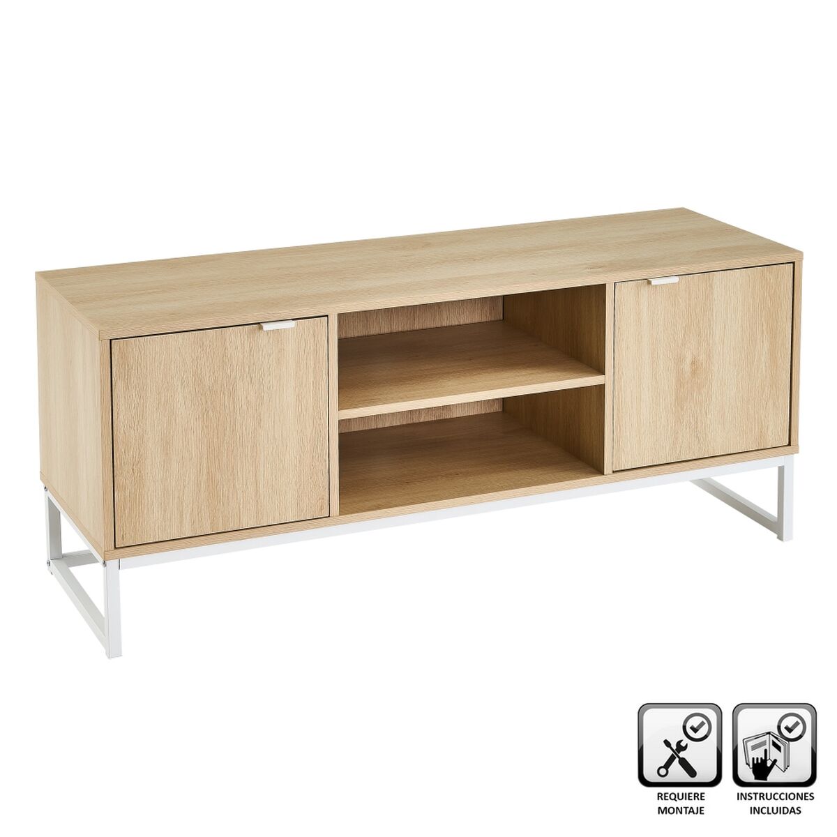 TV-möbler Vit Naturell 120 x 39 x 52,5 cm - 2