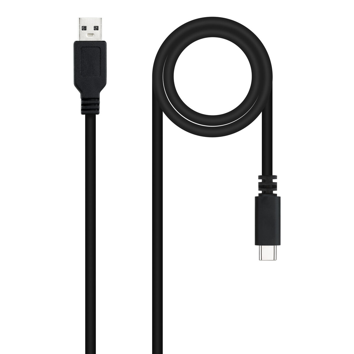 USB 2.0-kabel NANOCABLE Svart 1,5 m
