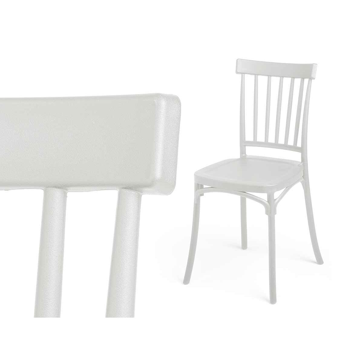 Stol Gift Decor Vit polypropen 42 x 81,5 x 45 cm Stänger - 2